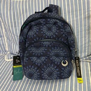 Travelon Anti-Theft Boho Backpack ~ Blue ~ BNNU